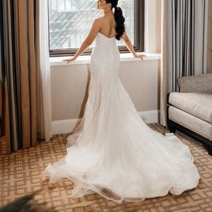 Custom made wedding dress.